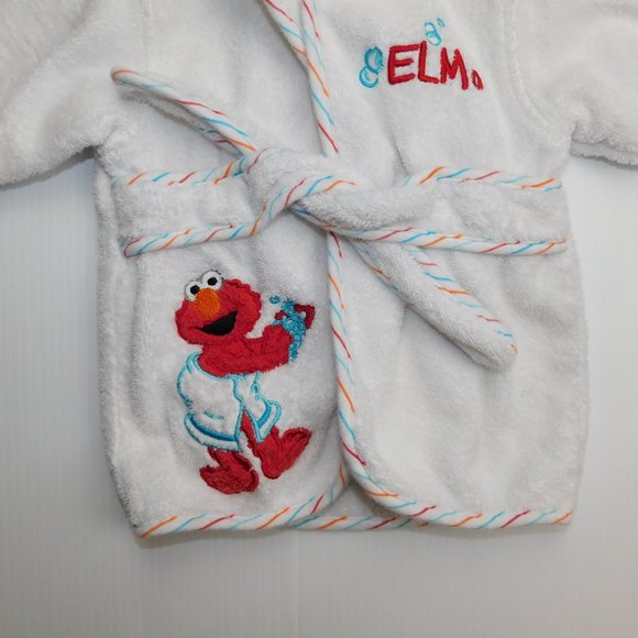 ELMO World Sesame Street  Baby Infant  0-9 Months Terry cloth Bath Robe - Picture 2 of 6